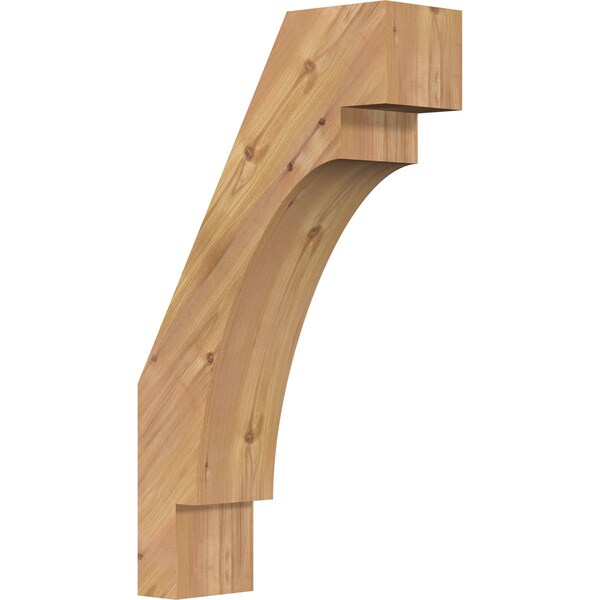 Ekena Millwork 5 1/2"W x 16"D x 28"H Merced Smooth Knee Brace, Western Red Cedar BRC06X16X28MRC00SWR - main